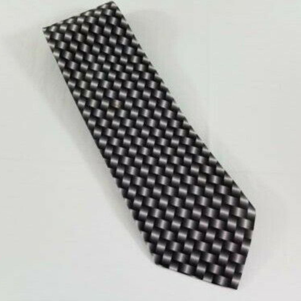 CLERICCI MENS  HANDMADE HOUNDSTOOTH  TIE
